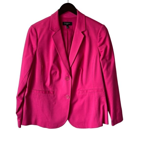 Talbots Pink Single Breasted 2 Button Blazer 16W